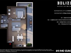 APARTAMENT 2 CAMERE BLOC FINALIZAT TERASA 22 MP